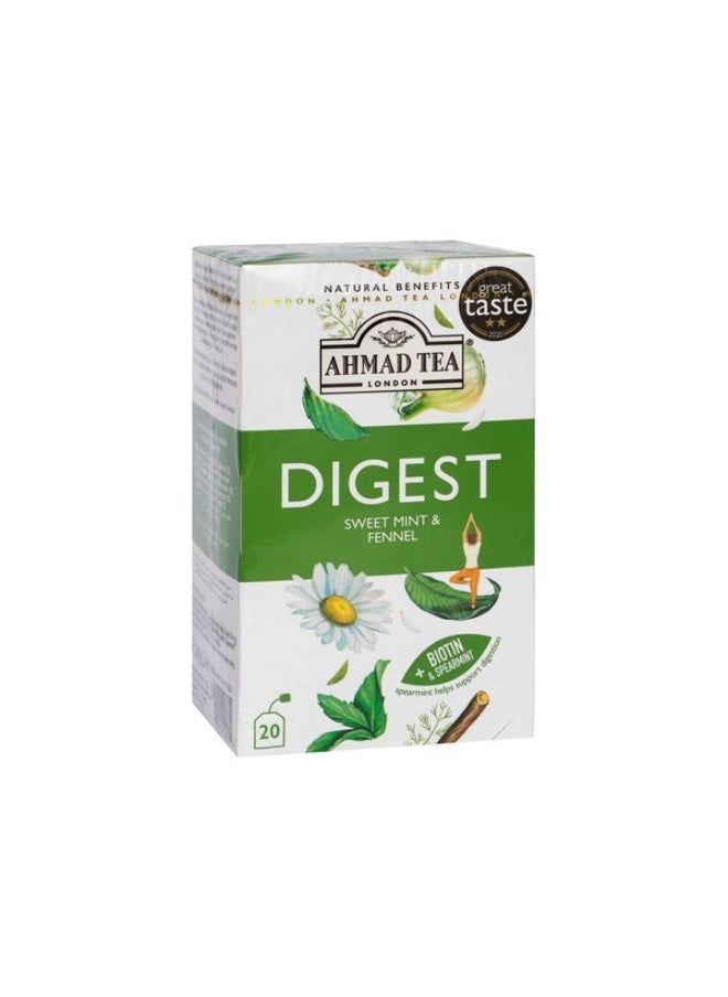 Ahmad Tea Digest Alu Tea Bags 20 Teabags (30g) 