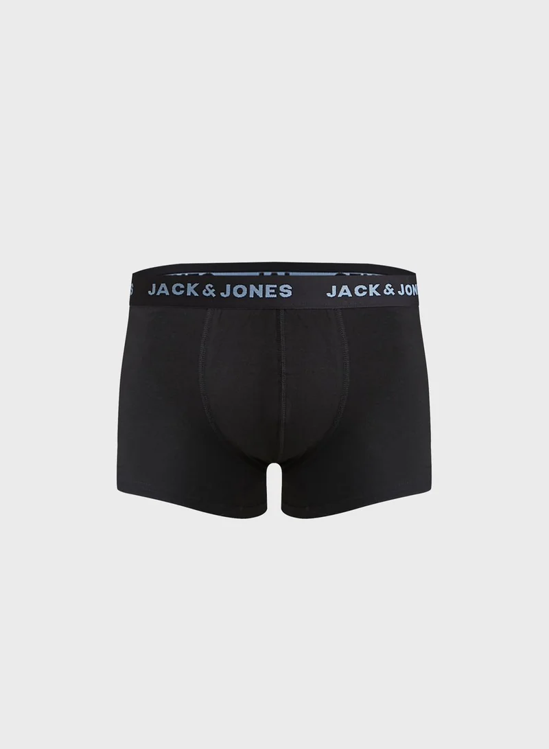 JACK & JONES 5 Pack Logo Band Trunks