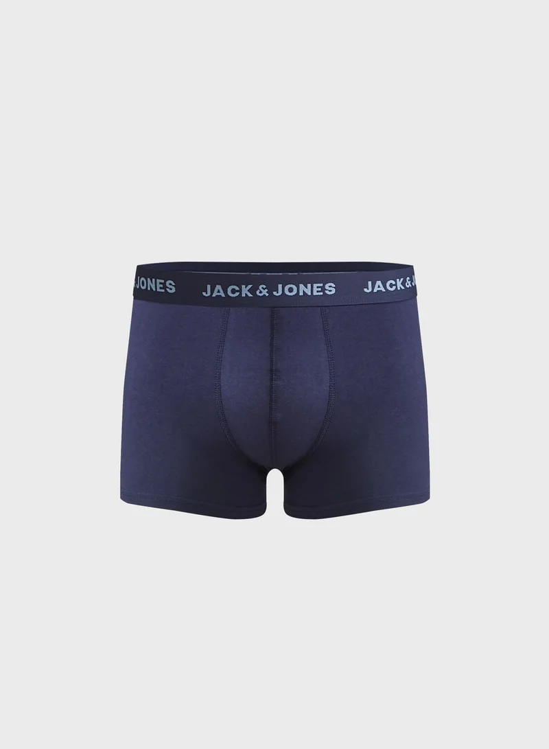 JACK & JONES 5 Pack Logo Band Trunks