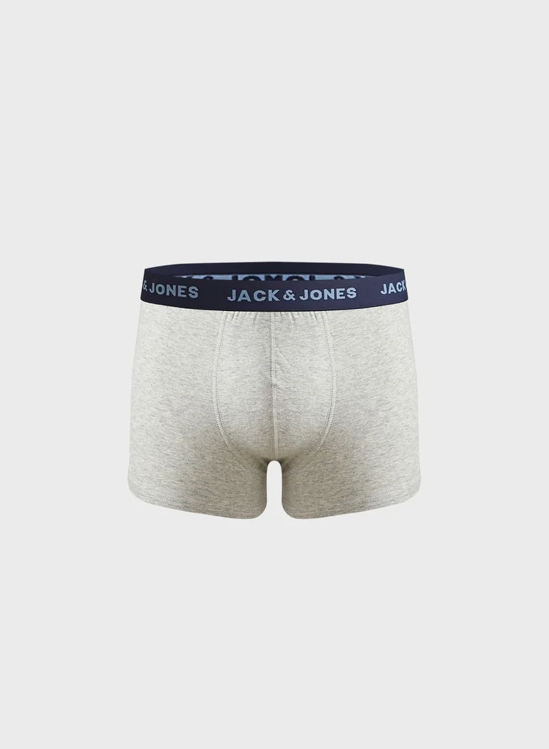 JACK & JONES 5 Pack Logo Band Trunks