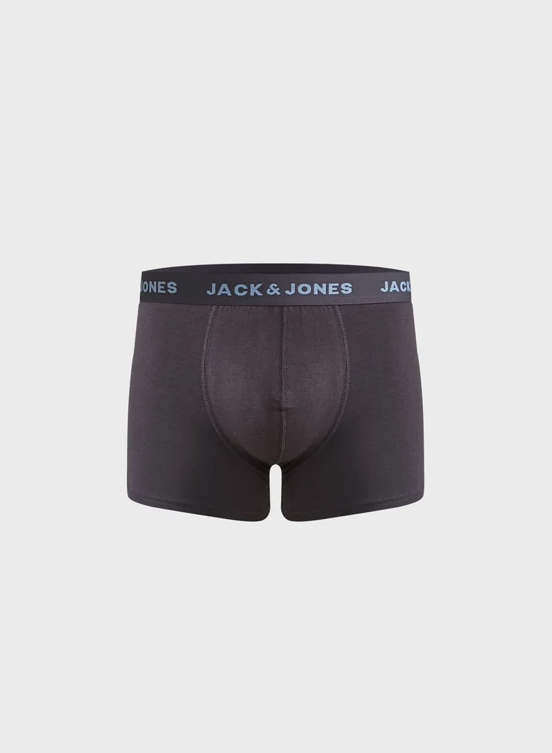 JACK & JONES 5 Pack Logo Band Trunks