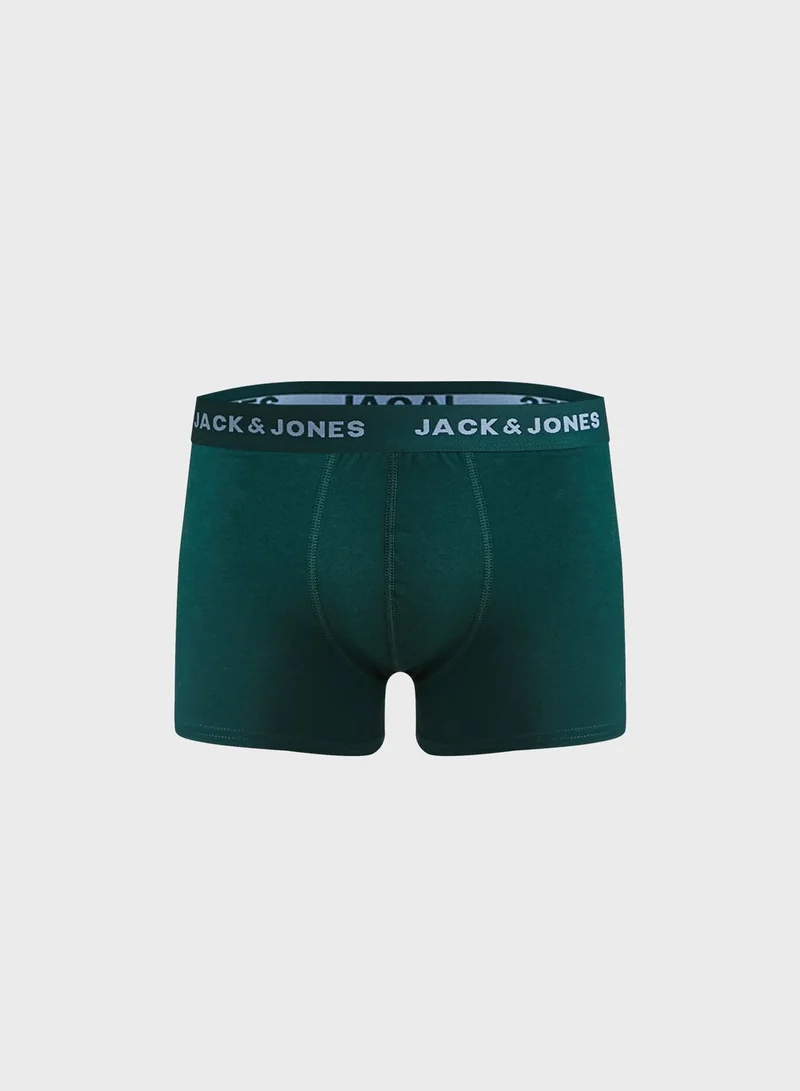 JACK & JONES 5 Pack Logo Band Trunks