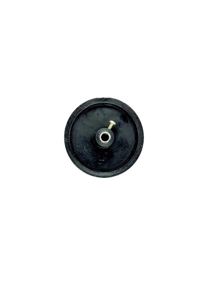 Invento - INVENTO 4pcs 65mm x 18.5mm Plastic Robotic Track Wheel V-Pulley Durable Tire Wheel 6mm Hole with Metal Collet for DC Geared Motor RC Car Robot - Image 1