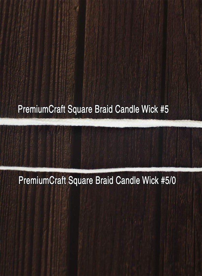 PremiumCraft Square Braid Cotton Candle Wick - #5 - Image 3