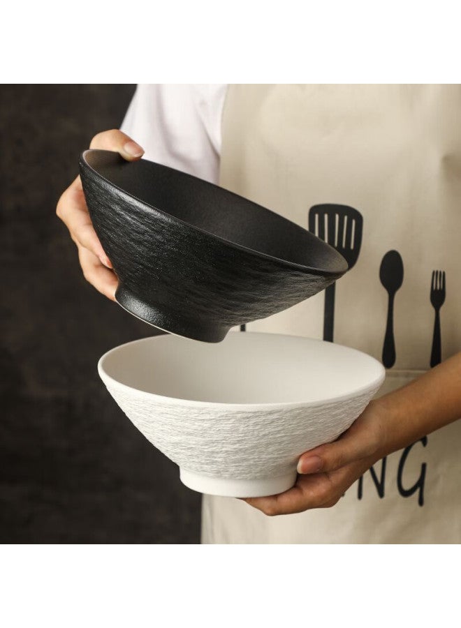 Ijarl Ceramic Ramen Bowl Noodle Soup Bowl Luosifen Bowl Chinese Style Household Instant Noodle Bowl Wide Mouth 7 Inch - Image 3