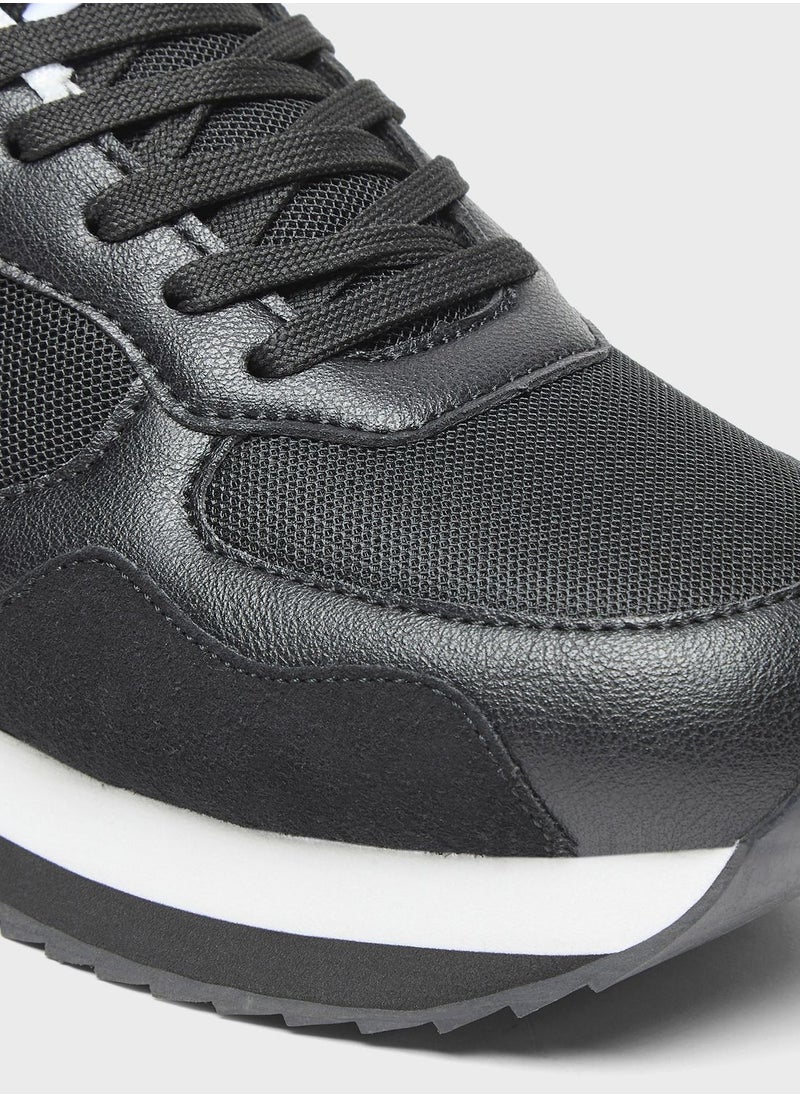 Lee Cooper - Lace Up Low Top Sneakers - Image 1
