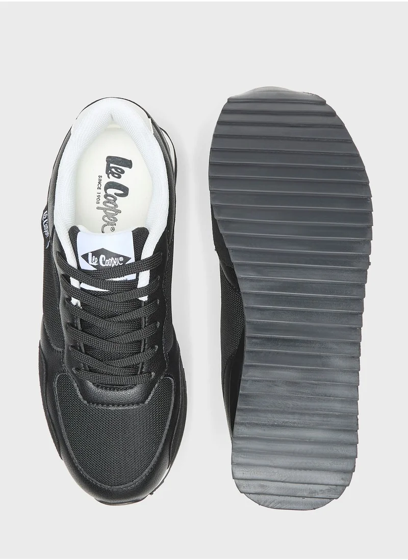 لي كوبر Lace Up Low Top Sneakers