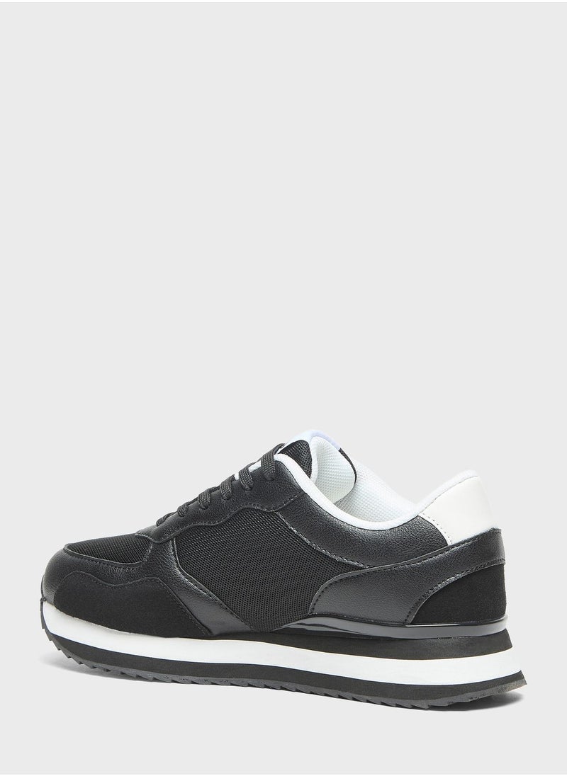 Lee Cooper - Lace Up Low Top Sneakers - Image 1
