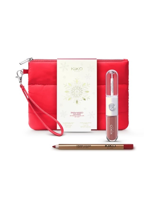 KIKO MILANO مجموعة هدايا شفاه كمال مثالي 02 بلمسة ثلجية - Image 1