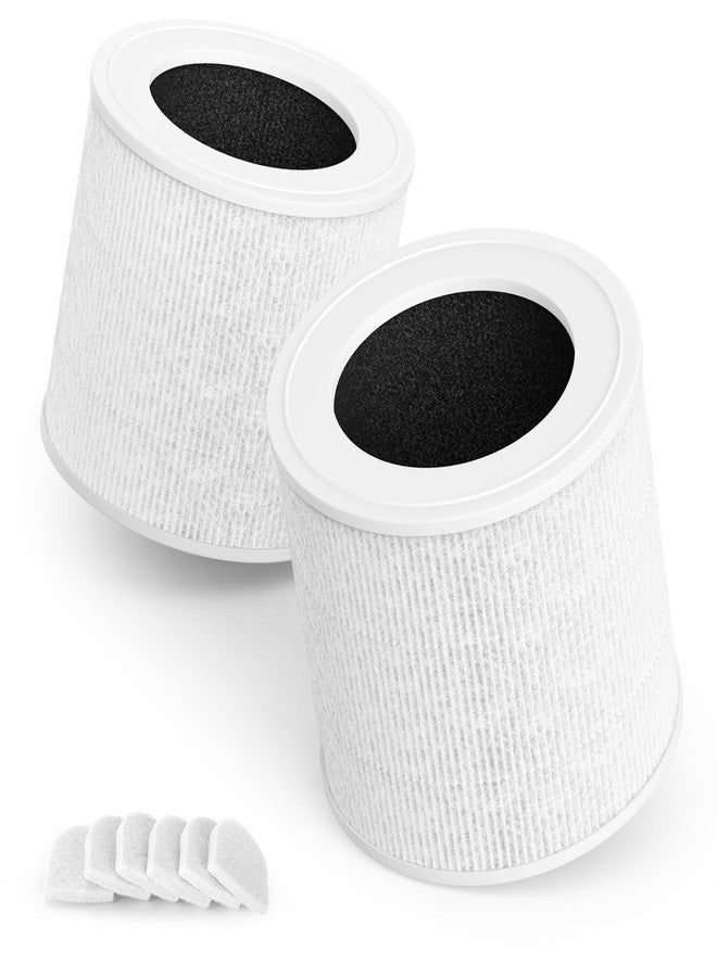 CFKREYA Core Mini Replacement Filter Compatible with LEVOIT Purifier Core Mini-RF, 3-in-1 Filter Combined with Pre-filter and Carbon Filter, 2-Pack with Extra 6-Pieces Essential Oil Pad - Image 1