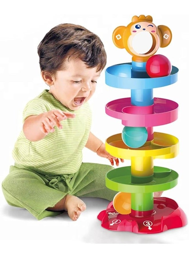 Ball Drop and Roll Swirling Tower for Baby and Toddler Development Educational Toys, Birthday Gifts for 1 2 Year Old Boys and Girls Activity Toys  - Image 1