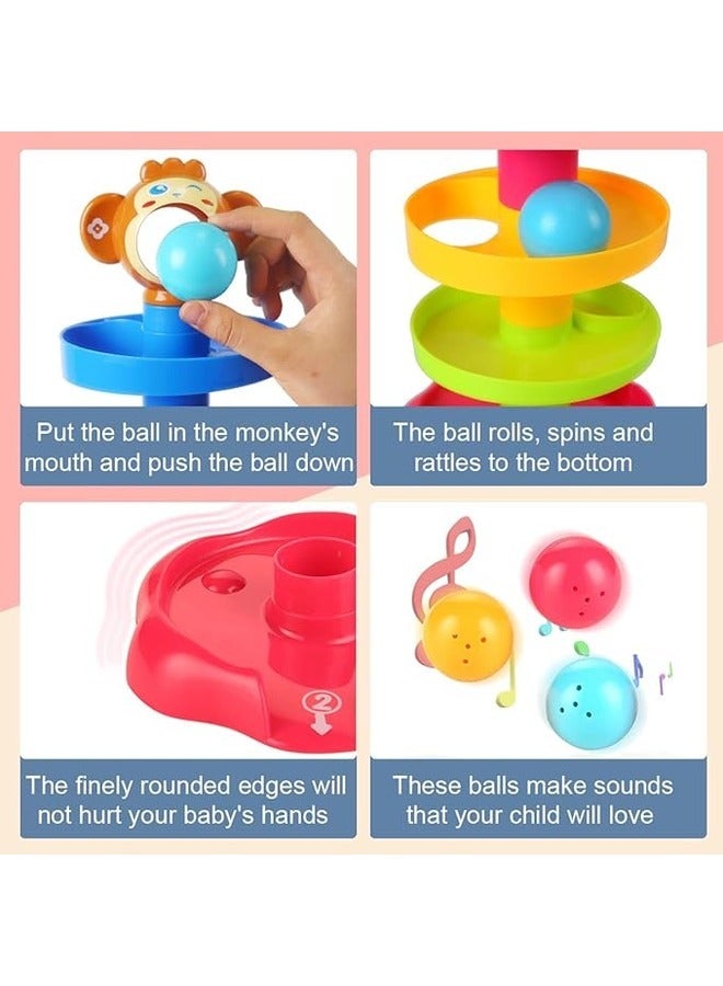 Ball Drop and Roll Swirling Tower for Baby and Toddler Development Educational Toys, Birthday Gifts for 1 2 Year Old Boys and Girls Activity Toys  - Image 2