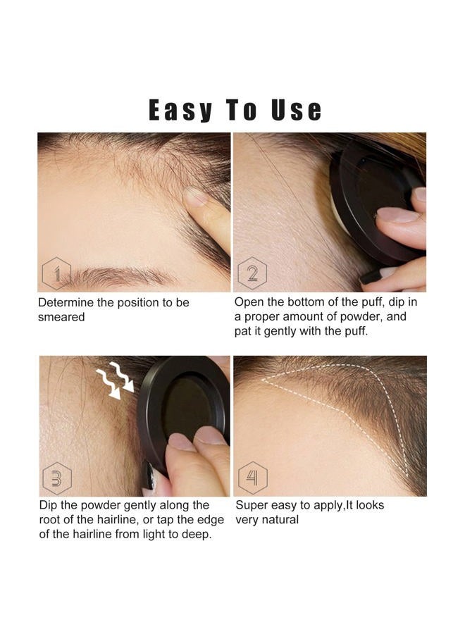 FREEORR Root Touch Up Powder for Women and Men, Hair Thinning, Hairline Shadow and Gray Coverage #21 Dark Tan - Image 4