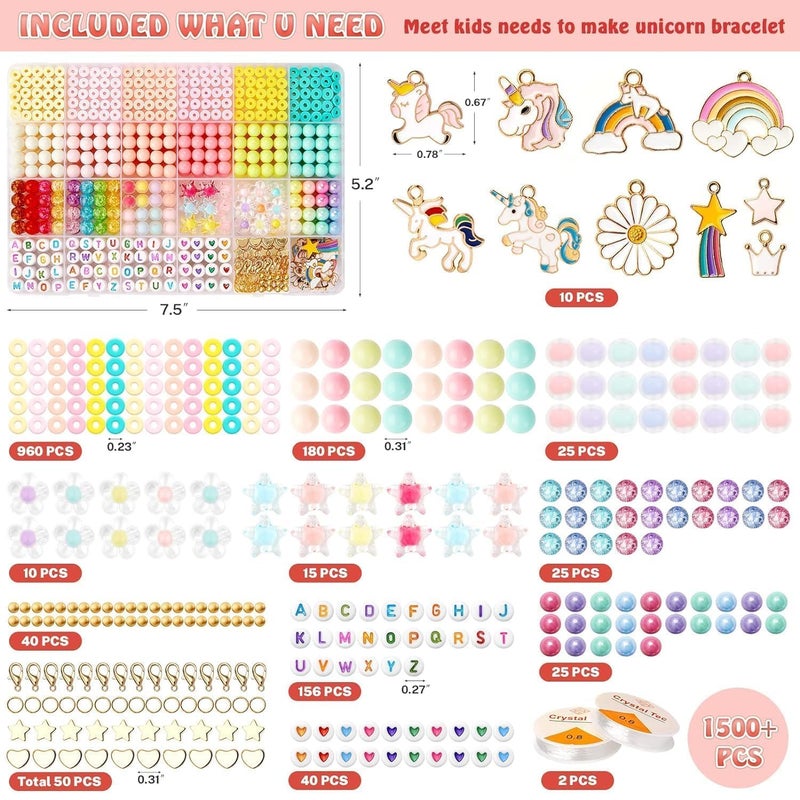 RAMPKD Clay Beads for Jewelry Making DIY Bracelet Kit for Kids Handmade Heishi Beads Set for Bracelets Necklaces and Earrings 6x4 Moti DesignDESIGN10 - Image 3
