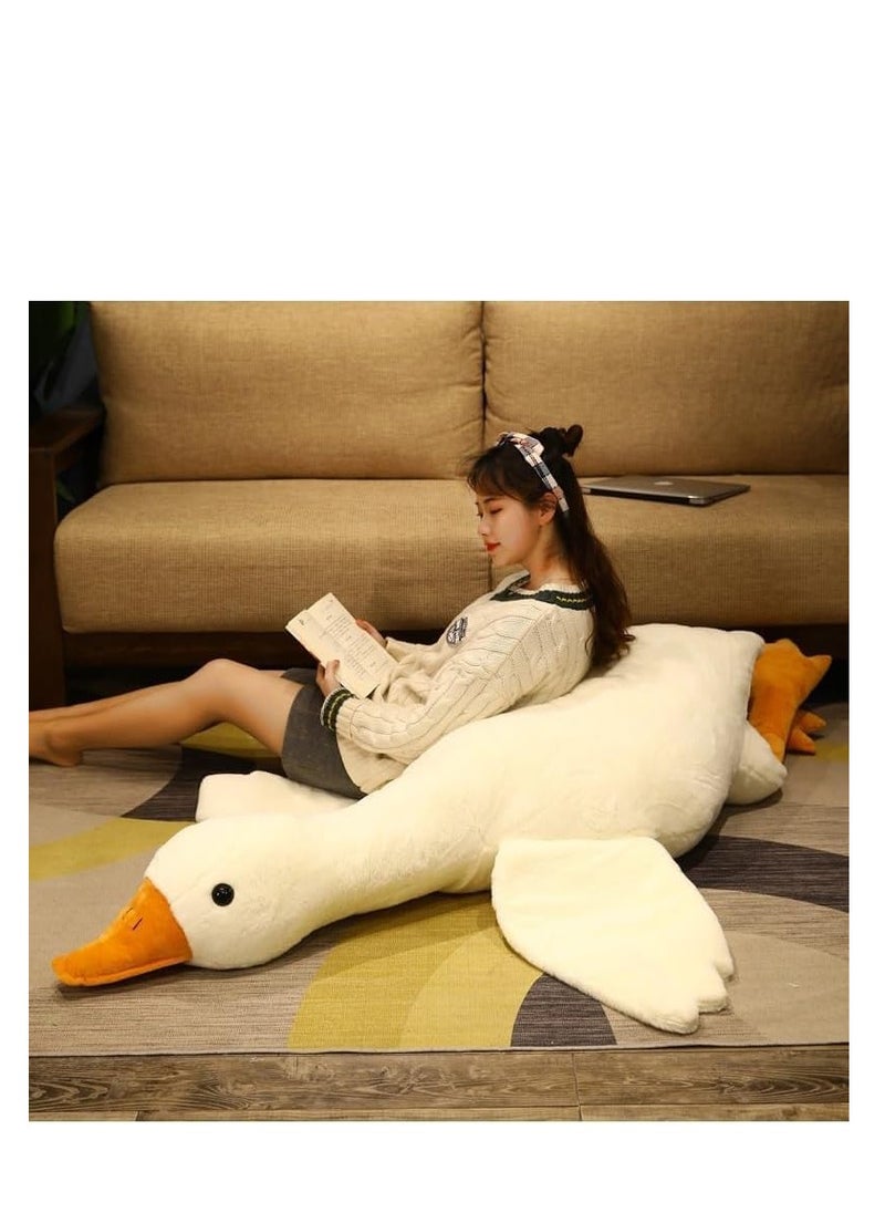 Raxoom Extra Large Size Goose Stuffed Animal 130cm 160cm and 190cm Plush Doll Toy, Cute Duck Plush Cushion Soft Huge Plushies Pillow - Gift for Kids and Friends (Duck 160cm)  - Image 5