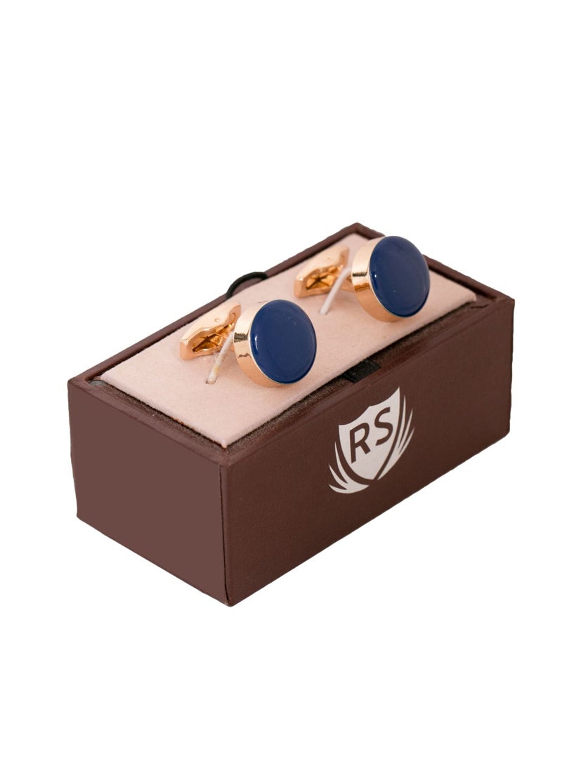 آر إس كبك ازرق ذهبي دائري - Image 1