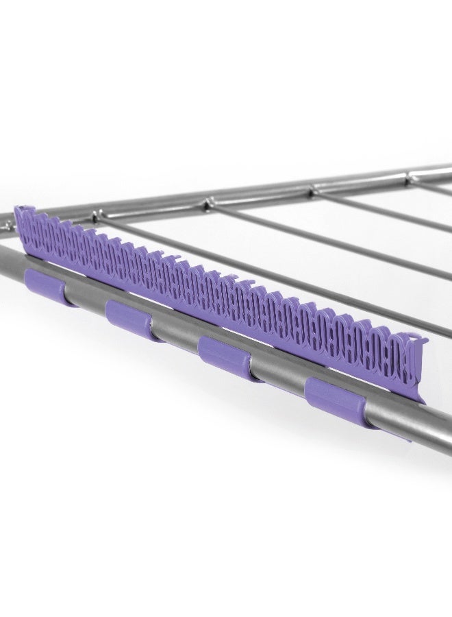 Royalford RF7137 Large Folding Clothes Dry Stand - 110X55 Cm - Drying Space Laundry Washing |Durable Metal Drying Rack | Multifunctional Air Dryer Ideal for Indoor and Outdoor | Easy Store 2 Folding Winged Clothes Dryer Assorted Colour - Image 5