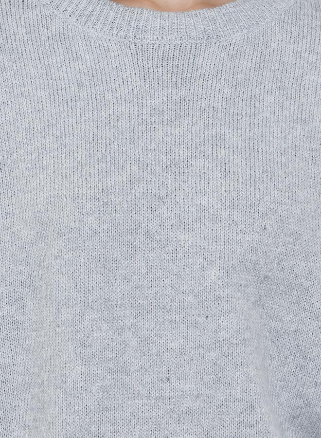 ستايلي سويتر بياقة دائرية بقصة عادية - Image 3