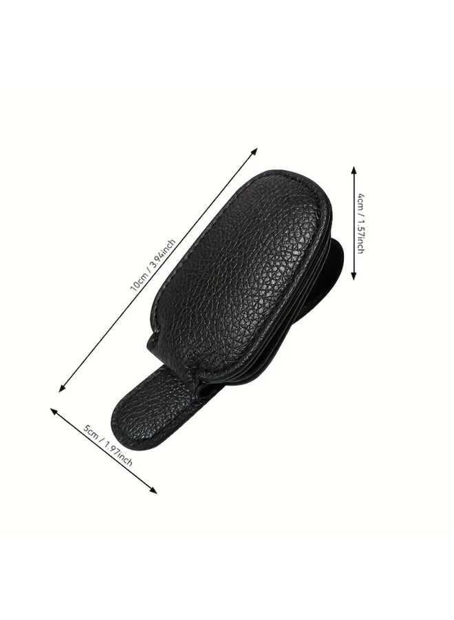 Pink Universal Car Sun Visor Glasses Clip Eyewear Storage Holder Vehicle Interior Accessories - Image 2