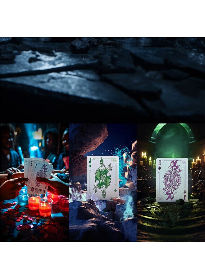 Bicycle Playing Cards, Disney Villains Series Commemorative Collection Cards, Villains (Green) 1 Deck - Image 2