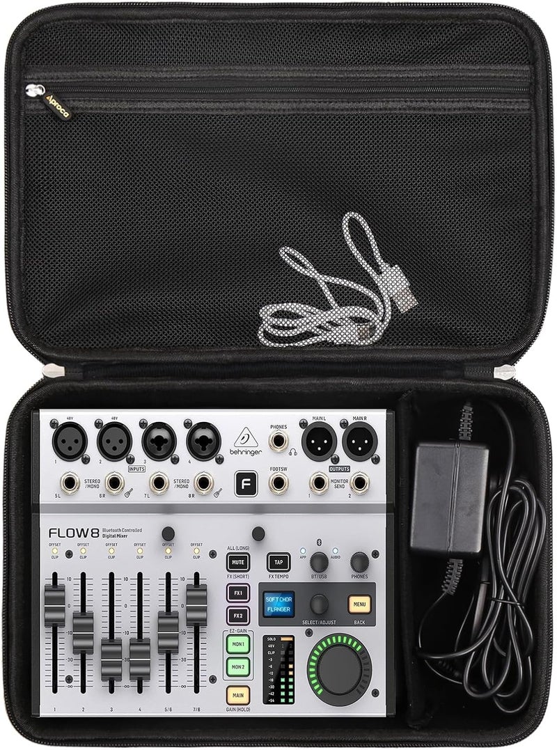 Aproca Hard Storage Travel Case, Fit for Behringer FLOW 8 / Xenyx 802 Premium 8-Input Digital Mixer - Image 1
