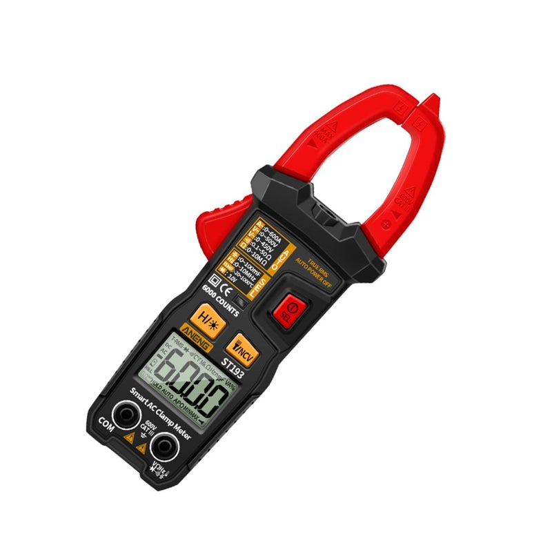Auto Ranging Digital Clamp Meter Multimeter AC DC Current Tester With Buzzer Portable Smart Multimeter - Image 2