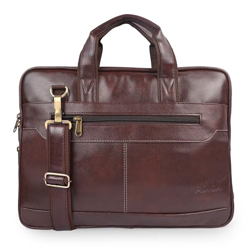 ADISA Laptop Messenger Office Bag Briefcase for Work for Men (Lb6050-Bro, Brown) - Image 1