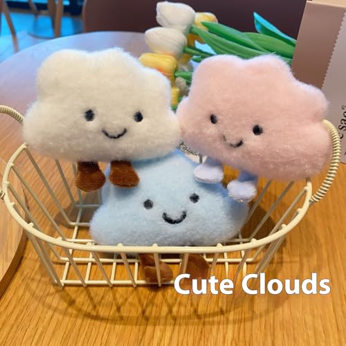 Zitokin Cute Cloud Plush Keychain for Backpack, Kawaii Purse Bag Charms for Handbags Accessories Gift for Women (Pink) - Image 2