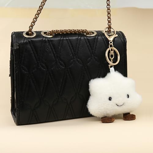 Zitokin Cute Cloud Plush Keychain for Backpack, Kawaii Purse Bag Charms for Handbags Accessories Gift for Women (Pink) - Image 5