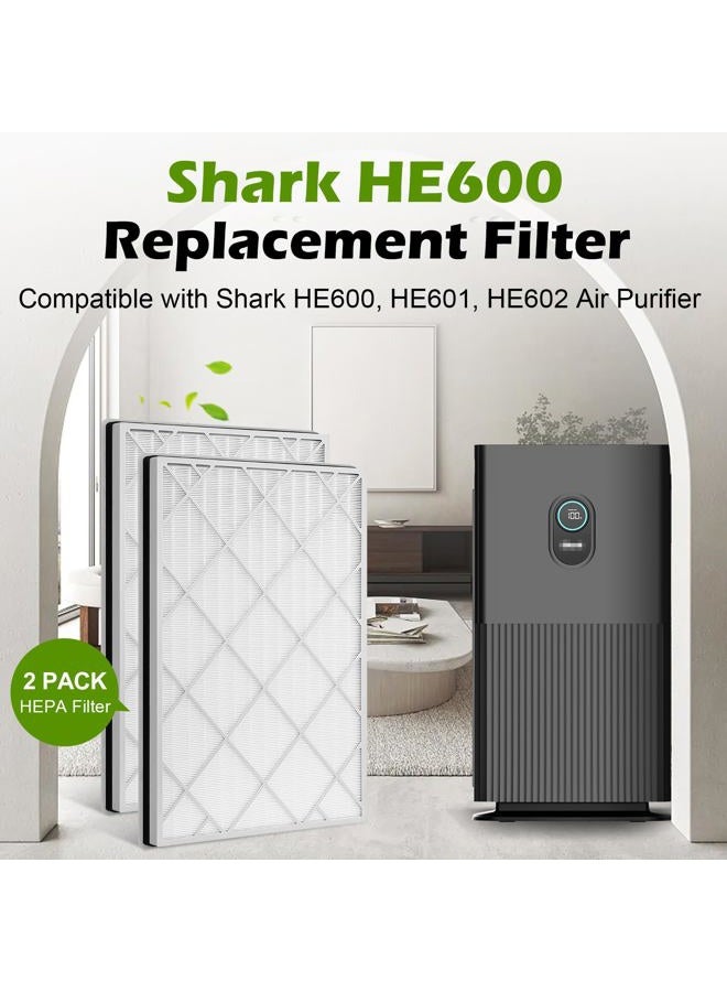 Musslan HE601 Filter For Shark Air Purifier 6, Compatible with Shark HE600 HE601 HE602 Filter, HE6FKPET, HE6FKBAS, HE6FKPRO, 2Pack - Image 2