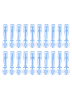 Healifty Lancets for Blood Testing, 200pcs Safety Lancets 30G Lancet Pen Tip Needle Bloodletting Pens Blood Sample Lancets for Blood Glucose Testing, Sky- blue 