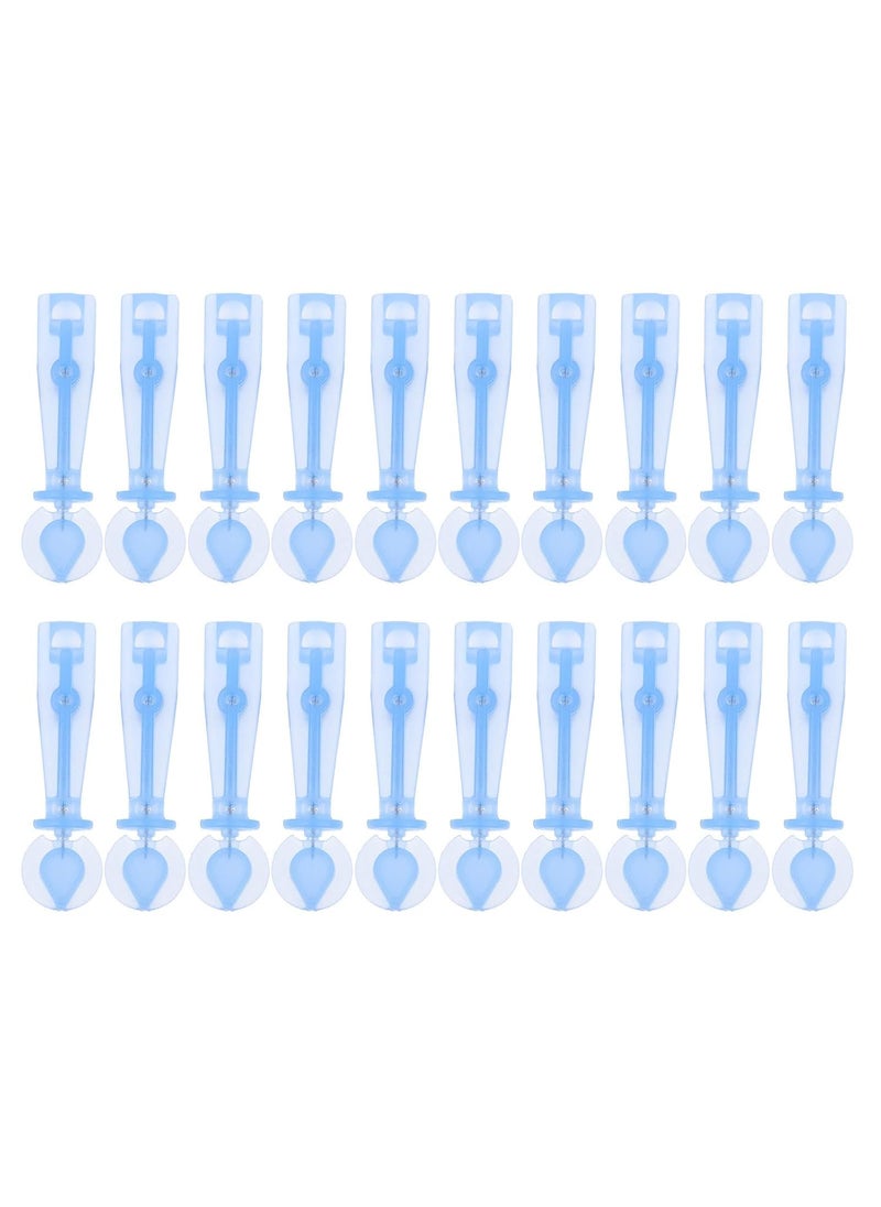 Healifty Lancets for Blood Testing, 200pcs Safety Lancets 30G Lancet Pen Tip Needle Bloodletting Pens Blood Sample Lancets for Blood Glucose Testing, Sky- blue 