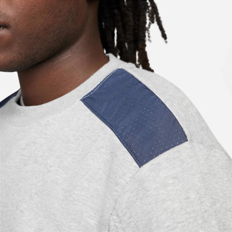 Nike Grey Men's Sportswear Fleece Sweatshirt for Men | Best Price UAE