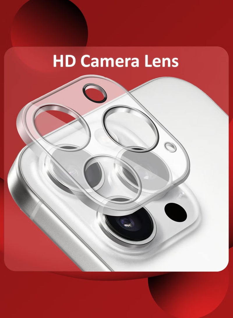 ELTRAZONE 3-Pack iPhone 16 Pro Camera Lens Protector – Ultra HD Tempered Glass, 9H Hardness, Anti-Scratch, Case-Friendly, Easy Installation Clear Lens Cover - Image 2