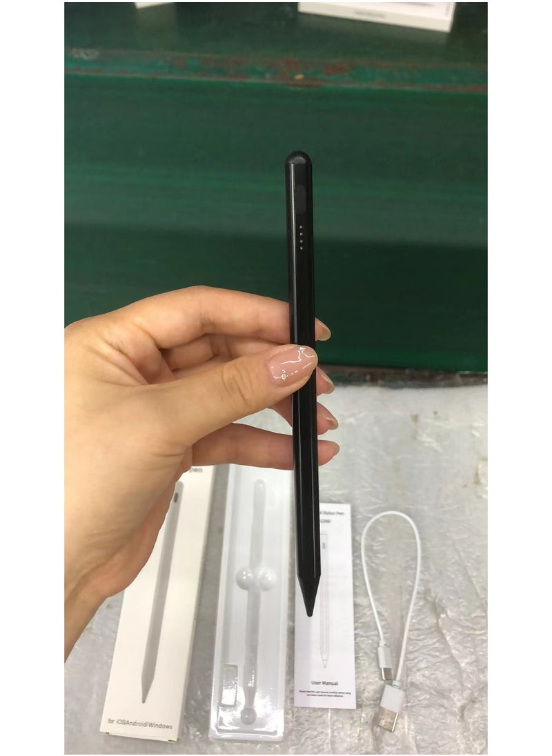 2nd Generation Stylus Pen with Wireless Charging Pencil Pro Plus For Apple iPad Pro 11/12.9, iPad Mini 6, iPad Air 4/5, compatible with iPads Air/Mini/Pro 2023 and below - Black Edition  - Image 1