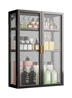 CityRiya-Long Bathroom Wall Cabinet Bathroom Cabinet Wall Mounted Medicine Cabinet with 3 Shelves Adjustable Kitchen Cupboard Organizer Storage Cabinet Space Saver Storage Cabinet Shelf for Bathroom Laundry Kitchen  - Image 1