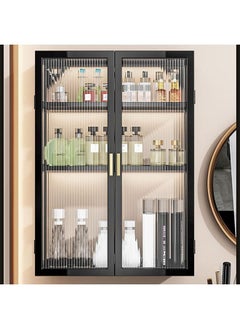 CityRiya-Long Bathroom Wall Cabinet Bathroom Cabinet Wall Mounted Medicine Cabinet with 3 Shelves Adjustable Kitchen Cupboard Organizer Storage Cabinet Space Saver Storage Cabinet Shelf for Bathroom Laundry Kitchen  - Image 2