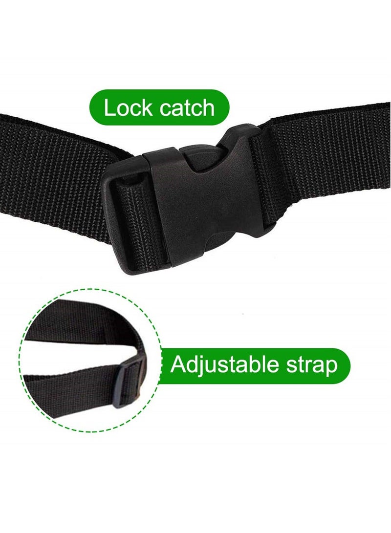Y&D Multifunctional Canvas Tool Belt Pouch with Adjustable Clip, 12OZ Waist Apron for Workshop Storage, Woodworking Tools, Screwdrivers, and Gardening, Black  - Image 5