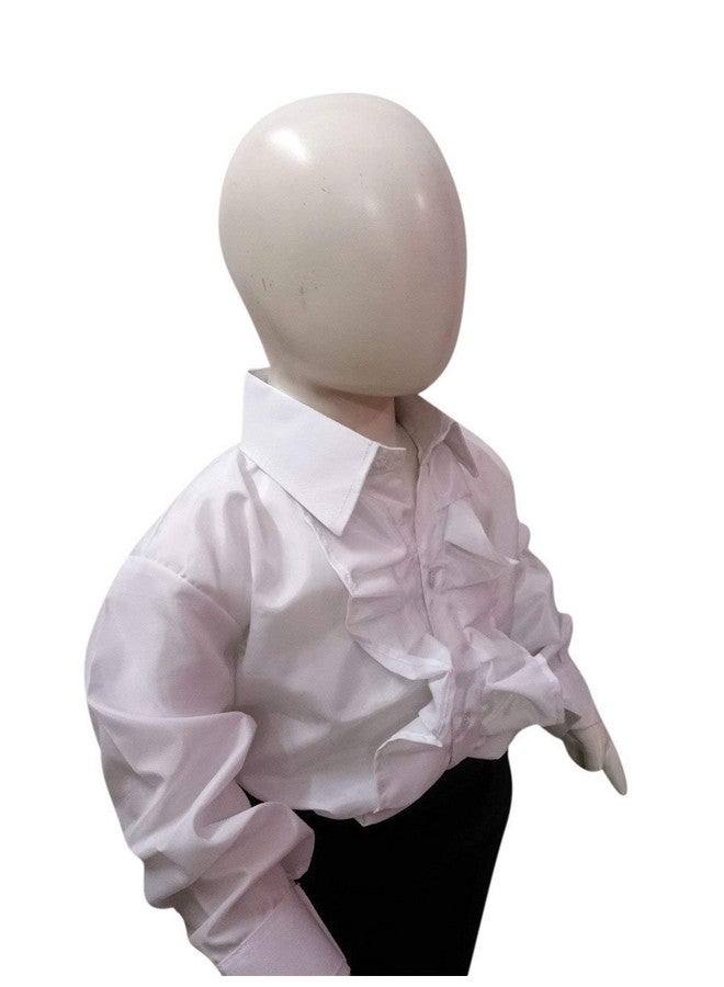 BookMyCostume BookMyCostume White Frills Shirt Kids Fancy Dress Costume 6-7 years  - Image 2