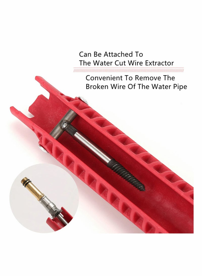 Faucet and Sink Installer, 8 in 1 Multifunctional Wrench Tool Double Head Installer Water Pipe Spanner Tackle - Image 3