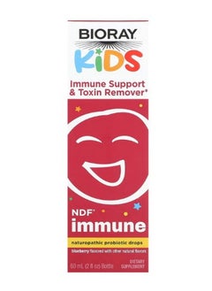 BIORAY Kids Immune Support  Toxin Remover Blueberry 2 fl oz 60 ml  - Image 1