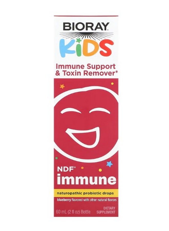 BIORAY Kids Immune Support  Toxin Remover Blueberry 2 fl oz 60 ml - Image 1