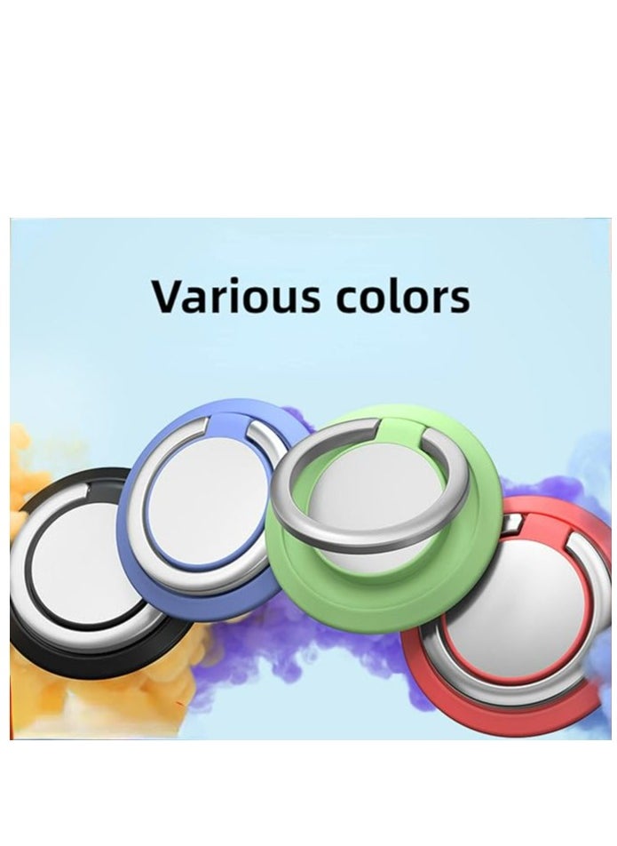 YoYoTech YoYoTech Ring Stand Mobile Phone Ring Holder Buckle Car 360° Magnetic Silicone Metal car for All Smartphones (Light Purple)  - Image 2