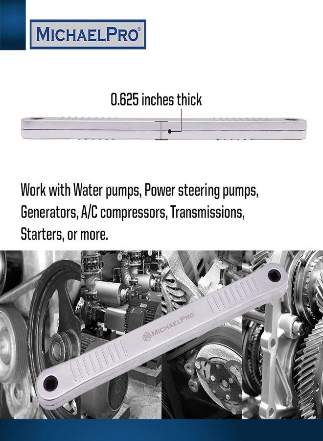 MichaelPro مفتاح تمديد مايكل برو، بطول 13.4 بوصة، محرك مربع 3/8 بوصة، هيكل فولاذي متين، غلاف من الألومنيوم، آلية تشغيل بسلسلة - Image 5