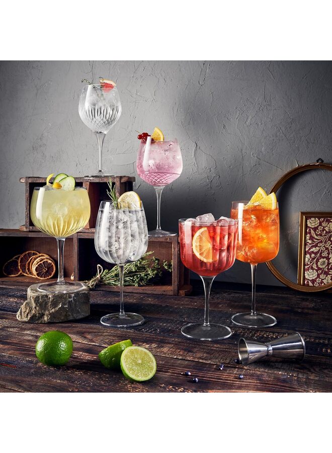 2pcs Multi-Capacity Crystal Glass for Red Wine, Highball, Bordeaux, Champagne - Vertical Striped Design for Party, Restaurant, Home Bar (2PCS/330ML) - Image 5