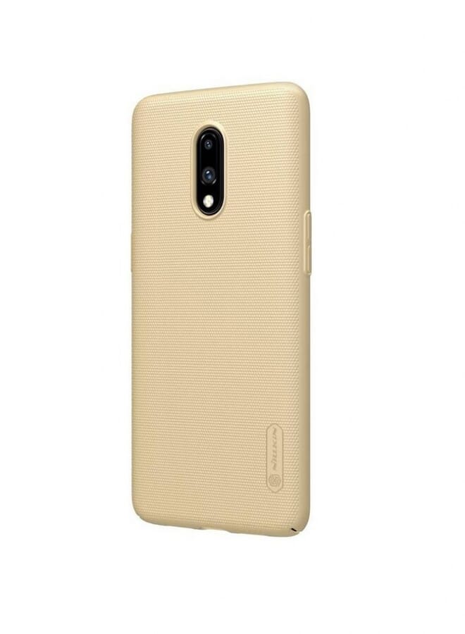 Nillkin Super Frosted Shield Hard Pc Back Case Cover For Oneplus 7 Gold - Image 2