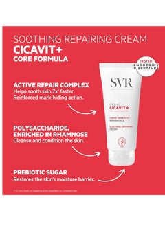 SVR SVR Cicavit+ Cream - Body and Face Skin Cream to Reduce the appearance of Burns, Cuts, Scars - Protects, Soothe, Intensely Nourish to Relieve Irritation and Damages due to Dryness, 3.3 fl.oz.  - Image 2