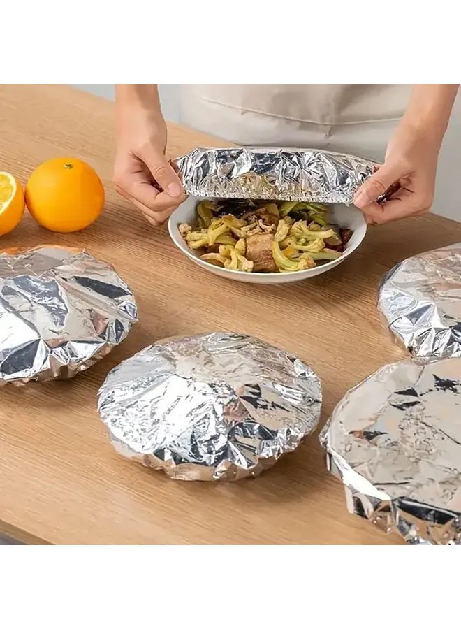 10 Pack Reusable Aluminum Foil Wrap Heavy Duty Heat Retention Dish Lid Kitchen Dining - Image 1