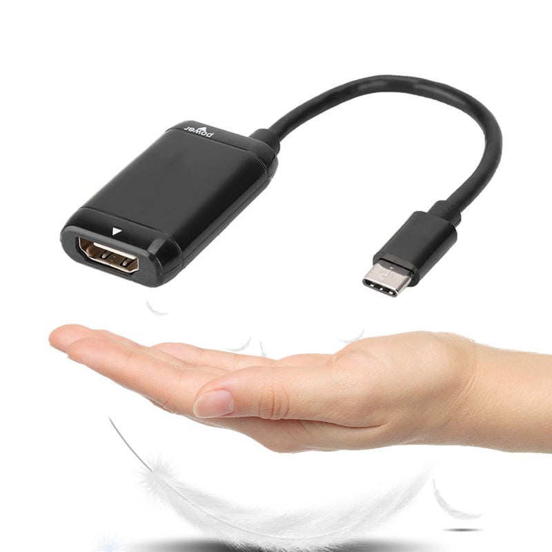 USB C to HDMI Adapter 4K HD Video Converter Cable for Smartphone Tablet TV Monitor Projector - Image 3