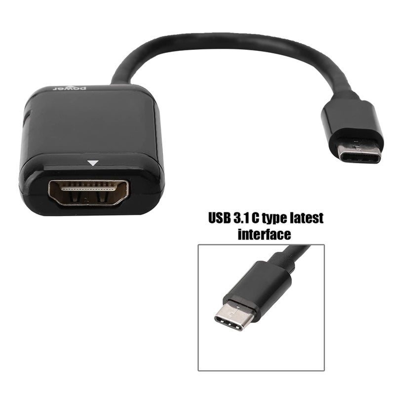 USB C to HDMI Adapter 4K HD Video Converter Cable for Smartphone Tablet TV Monitor Projector - Image 4
